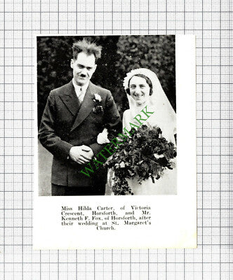 Hilda Carter Horsforth Kenneth Fox / Harold Nelson Mabel Stafford  1937 Cutting