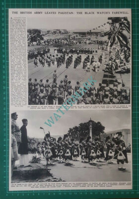 (X356) Black Watch Royal Highland Regiment 2nd Bn Leaves Pakistan - 1948 Clip