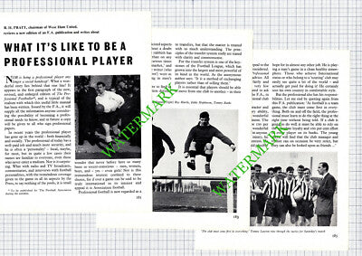 R H Pratt Football Footballer West Ham - 1950's Article