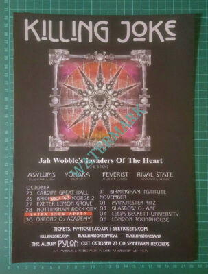 (X432) Killing Joke Tour Advert - 2015 Magazine Cutting