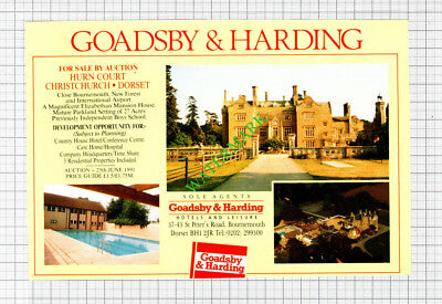 Hurn Court Christchurch Dorset Sale Advert - 1991 Cutting
