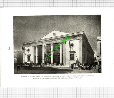 Havana National City Bank Of New York / St Martin's Church Providence Rhode 1926