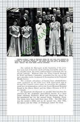 Harrogate Bintex Foam Advert / Miss Sybil Smith Holidays At Home - 1959 Cutting
