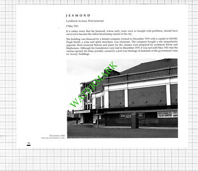 Jesmond Picture House Cinema Newcastle Upon Tyne - 1990s Article