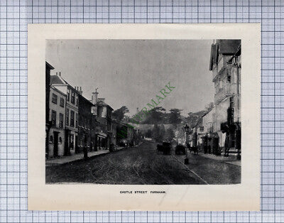 C5550) Castle Street Farnham - c.1900 Cutting