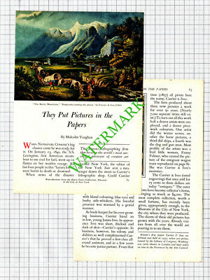Nathaniel Currier & Ives Printmakers   - 1957 Small Article