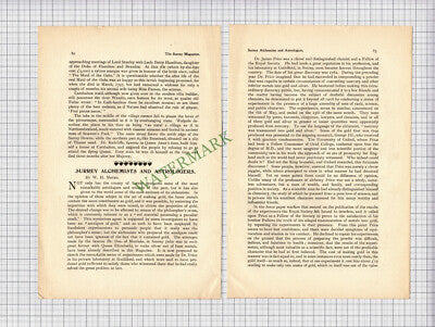 8915) Dr James Price Guildford Surrey Chemist Gipsy Lee - 1902 Article