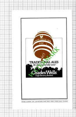 Charles Wells Eagle Brewery Bedford Advert - 1988 Cutting