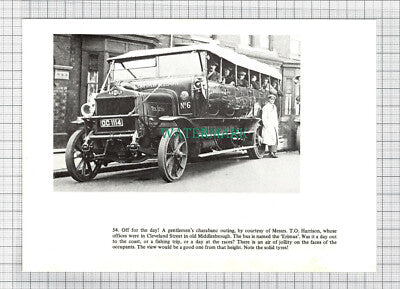 C4073) Messrs T O Harrison Charabanc Middlesbrough / Primus and Sumus