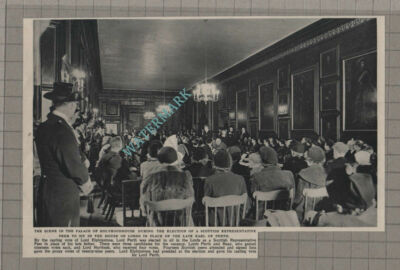 C3121) Palace Of Holyroodhouse Lord Perth Lord Elphinstone - 1952 Clip