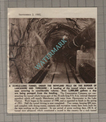 C3382) Tunnel Under The Bowland Fells Lancashire Yorkshire - 1950 Clip