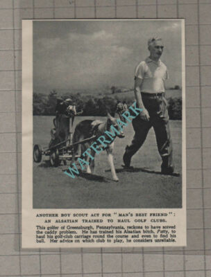 C3480) Greensburgh Pennsylvania Golf Club Dog Carrier Patty - 1950 Clip