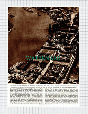 X861) The Royal Naval College Greenwich Queen Mother - 1955 Clip