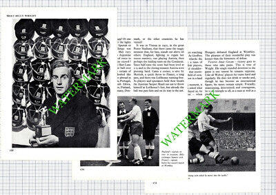 Billy Wright  Football Footballer - 1950's Article