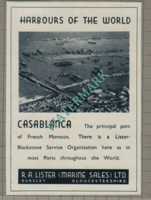 C3177) Casablanca R A Lister Blackstone Advert- 1948 Cutting