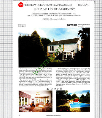 Biggin Hall Biggin-by-Hartington Moffett / Pump House Great Burstead - 2001