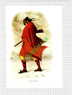 MACNACHTAN MAC NACHTAN Scottish Clans  - c.1980 Book Print