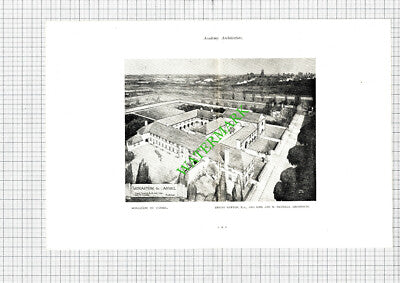 Monastere Du Carmel Ernest Newton W Nicholls Architect - 1920s Book Pullout