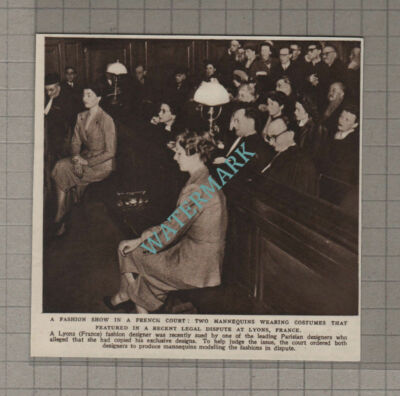 C3594) French Court Fashion Designer Trial Lyons France Mannequins - 1952 Clip