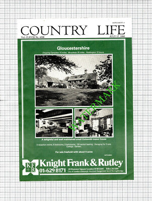 Chipping Campden Cotswolds Manor House Sale Advert - 1980 Cutting