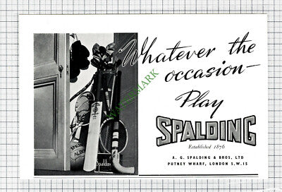 C1310) A G  Spalding & Bros Ltd Sports Advert - 1948 Cutting