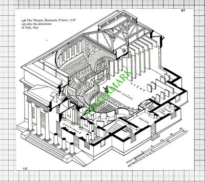 The Theatre Besancon France - 1980s Cutting