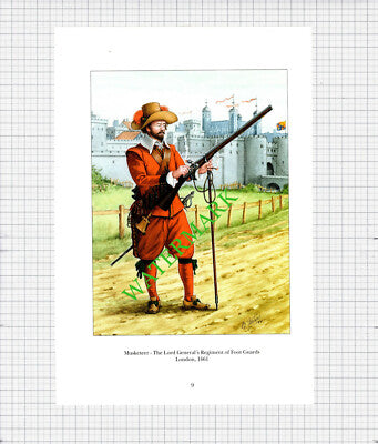 Musketeer The Lord General's Regiment Of Foot Guards London  -  c.1990's Print