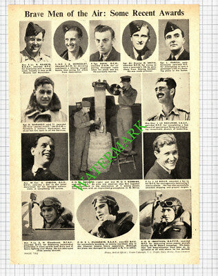 Nabarro Skingsley Le Mesurier Ibbotson Glazebrook WW2 Awards  -1943 Cutting