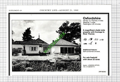 Henley On Thames Oxfordshire House Sale Advert - 1980 Cutting