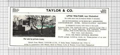 C2798) Little Waltham Essex House Sale Advert - 1964 Clip