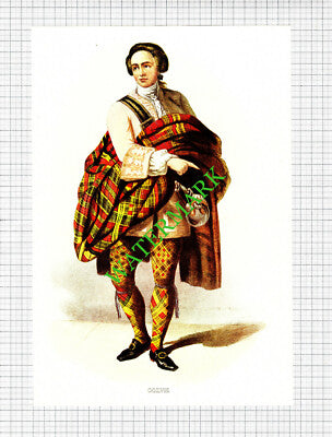 OGILVIE Scottish Clans  - c.1980 Book Print