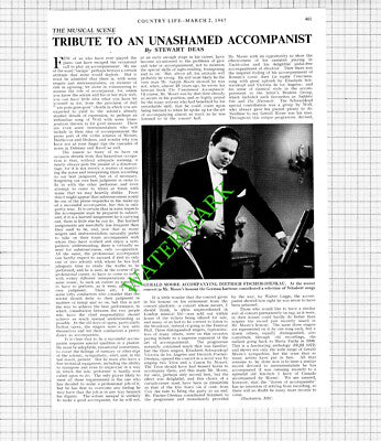 Gerald Moore Pianist - 1967 Article