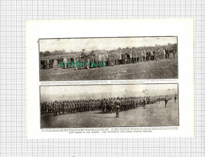X1281) University & Public Schools Brigade Major Henderson - c.1916 Book Print
