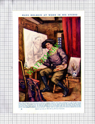 Hans Holbein German Painter Dudley Tennant - c.1940s Book Print