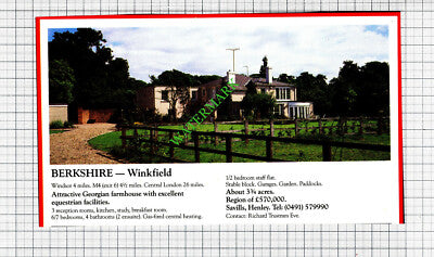 Tedstone Wafre Herefordshire / Winkfield Berkshire Sale Advert -  1988 Cutting