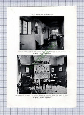 8973) Walwood Surrey Guy Dawber / 118 Maida Vale   - c.1906 Print / Cutting