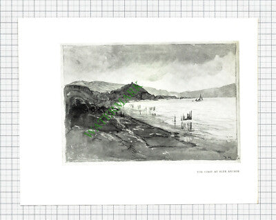 Blue Anchor Somerset - 1920s Print