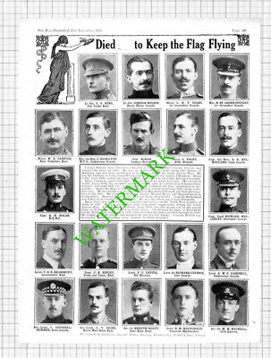 Richard Levinge Cottrell-Dormer Mervyn Noot Levita World War One - 1914 Cutting