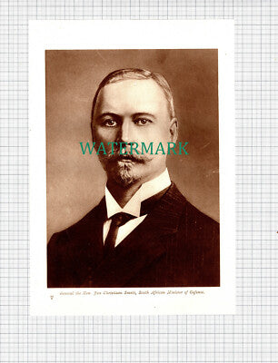 X1267) Hon Jan Christiaan Smuts WW1 World War One - c.1916 Book Print