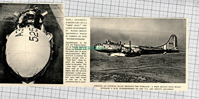 C899) A3 Drop Boat US 3rd Rescue Squadron B-29 Superfortress - 1951 Cutting