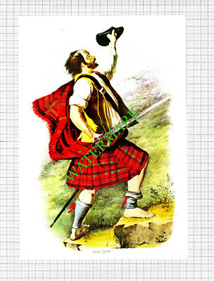 MACDUFF MAC DUFF  Scottish Clans  - c.1980 Book Print