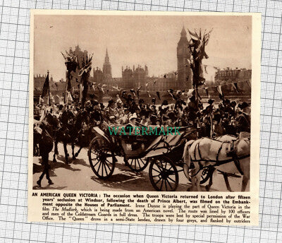C3306) Queen Victoria Film London Irene Dunne The Mudlark - 1950 Clip