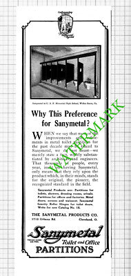 Sanymetal Products Co Cleveland Ohio GAR School Wilkes Barre Advert 1926 Cutting