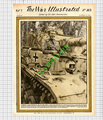 Senior Lieut Savikov Red Army Tank Destroyer Russia  WW2  -1943 Cutting