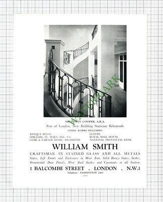 William Smith Port Of London Building /  Higgins & Griffiths Ltd  - c.1931 Print