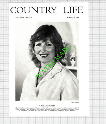 Miss Karin Foster Deryk Yarmouth Isle Of Wight Cpt Sumner Waters  - 1980 Cutting
