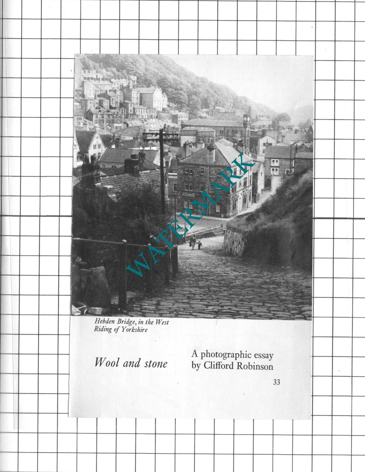 Hebden Bridge Yorkshire  - 1973 Clipping / Print