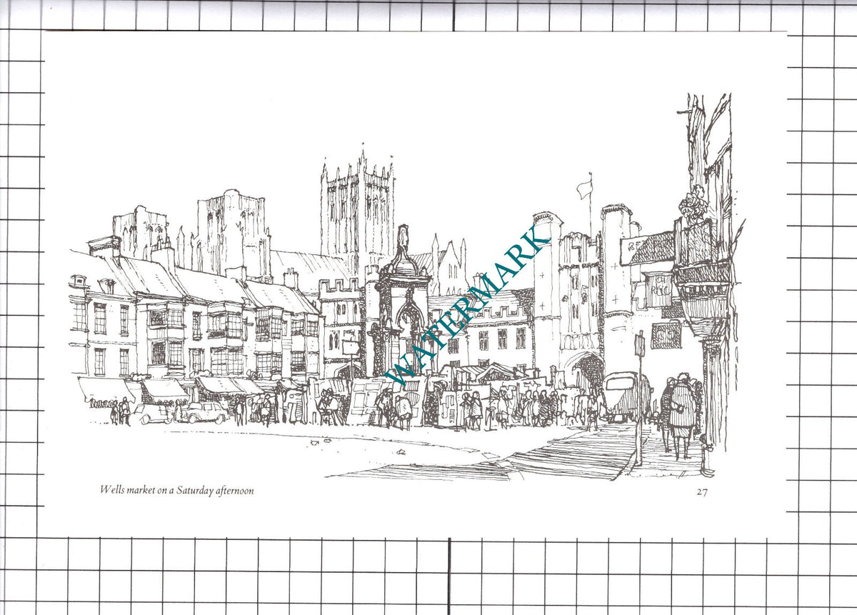 Wells Somerset Market  - 1980's Cutting / Print