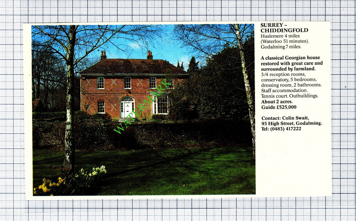 Chiddingfold Surrey House  Advert - 1991 Cutting