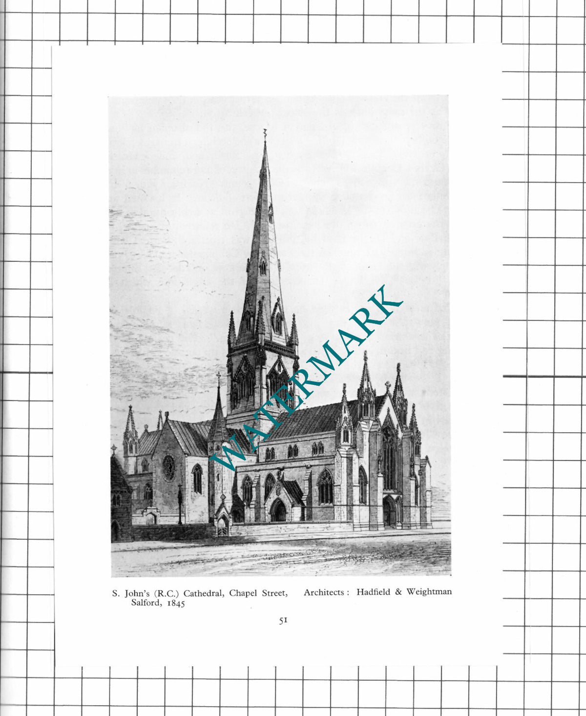 St John's Church Salford Manchester Hadfield & Weightman -  1956 Clipping
